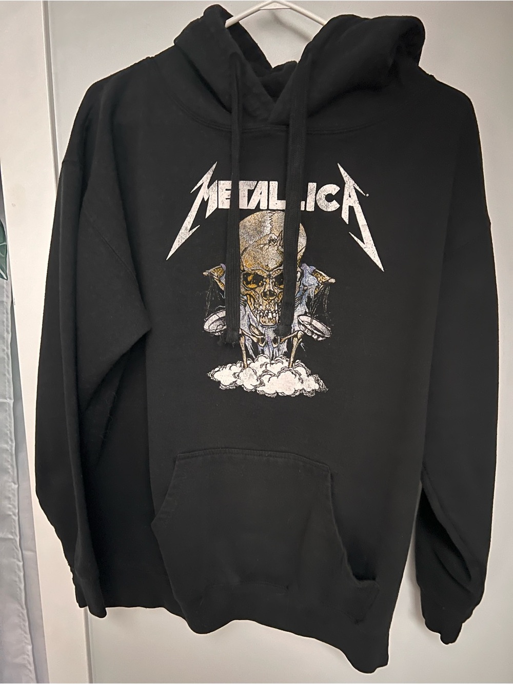 Men's Black Graphic Metallica Hoodie